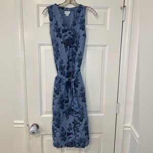 Liz Claiborne Blue Floral Maxi Dress
